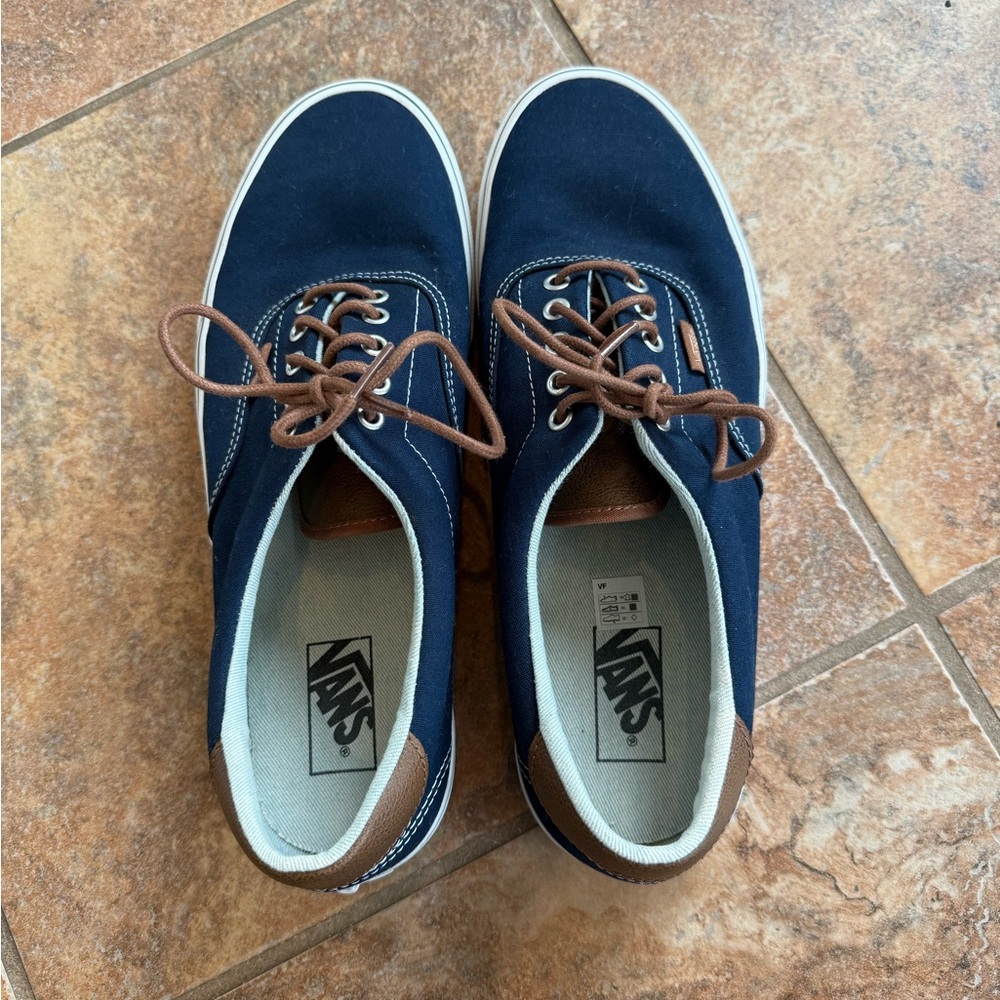 Vans Men's Navy and Brown Casual Shoes